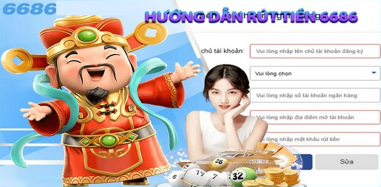 Rút tiền từ tài khoản từ 6686